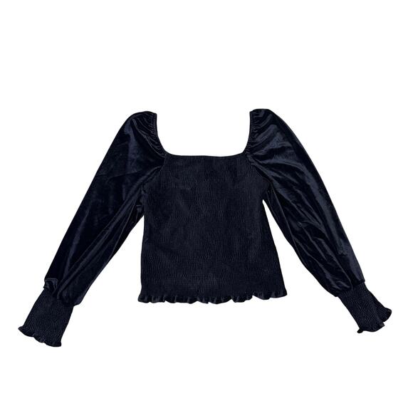 Truth by Republic Balloon Sleeve Squareneck Smocked Top US Women's S - Picture 1 of 7